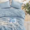 imageAndency Twin Comforter Set Burnt Orange 2 Pieces Terracotta Boho Tassel Kids Comforter Sets for Boys Girls Teens All Season Rust Soft Bed Set 66x90In Comforter ampamp 1 Pillowcase17  Grayish Blue