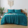imageAndency Twin Comforter Set Burnt Orange 2 Pieces Terracotta Boho Tassel Kids Comforter Sets for Boys Girls Teens All Season Rust Soft Bed Set 66x90In Comforter ampamp 1 Pillowcase07  Turquoise