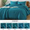 imageAndency Twin Comforter Set Burnt Orange 2 Pieces Terracotta Boho Tassel Kids Comforter Sets for Boys Girls Teens All Season Rust Soft Bed Set 66x90In Comforter ampamp 1 Pillowcase07  Turquoise