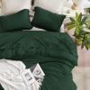 imageAndency Twin Comforter Set Burnt Orange 2 Pieces Terracotta Boho Tassel Kids Comforter Sets for Boys Girls Teens All Season Rust Soft Bed Set 66x90In Comforter ampamp 1 Pillowcase04  Emerald Green