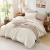 imageAndency Twin Comforter Set Burnt Orange 2 Pieces Terracotta Boho Tassel Kids Comforter Sets for Boys Girls Teens All Season Rust Soft Bed Set 66x90In Comforter ampamp 1 Pillowcase02  Beige