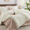 imageAndency Twin Comforter Set Burnt Orange 2 Pieces Terracotta Boho Tassel Kids Comforter Sets for Boys Girls Teens All Season Rust Soft Bed Set 66x90In Comforter ampamp 1 Pillowcase23  Ivory