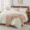 imageAndency Twin Comforter Set Burnt Orange 2 Pieces Terracotta Boho Tassel Kids Comforter Sets for Boys Girls Teens All Season Rust Soft Bed Set 66x90In Comforter ampamp 1 Pillowcase23  Ivory