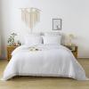imageAndency Twin Comforter Set Burnt Orange 2 Pieces Terracotta Boho Tassel Kids Comforter Sets for Boys Girls Teens All Season Rust Soft Bed Set 66x90In Comforter ampamp 1 Pillowcase11  White