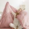 imageAndency Twin Comforter Set Burnt Orange 2 Pieces Terracotta Boho Tassel Kids Comforter Sets for Boys Girls Teens All Season Rust Soft Bed Set 66x90In Comforter ampamp 1 Pillowcase10  Blush Pink