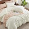 imageAndency Twin Comforter Set Burnt Orange 2 Pieces Terracotta Boho Tassel Kids Comforter Sets for Boys Girls Teens All Season Rust Soft Bed Set 66x90In Comforter ampamp 1 Pillowcase23  Ivory