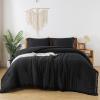 imageAndency Twin Comforter Set Burnt Orange 2 Pieces Terracotta Boho Tassel Kids Comforter Sets for Boys Girls Teens All Season Rust Soft Bed Set 66x90In Comforter ampamp 1 Pillowcase08  Black