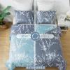 imageAndency Twin Comforter Set Grey Blue 66x90 Inch  2 Pieces Soft Lightweight Microfiber Branches Comforter Bedding Set Reversible Flower Plum Blossom Bed SetBranchGrey Blue