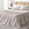 imageAndency King Size Sheets Set 4 Pieces Dark Olive Green Super Soft Sheets for King Size Bed Microfiber King Sheet Deep Pocket Up to 16quot Hotel Luxury Breathable ampamp Cooling Bed Sheet SetBeige