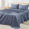 imageAndency King Size Sheets Set 4 Pieces Dark Olive Green Super Soft Sheets for King Size Bed Microfiber King Sheet Deep Pocket Up to 16quot Hotel Luxury Breathable ampamp Cooling Bed Sheet SetBluish Grey