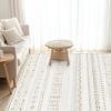 imageAndency 8x10 Brown Area Rug Living Room Rugs Large Soft Machine Washable Boho Moroccan Farmhouse Neutral Stain Resistant Indoor Floor Rug Carpet for Bedroom Dining Table Home Office House Decor03  CreamBrown