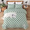 imageAndency Grey Queen Comforter Set 3 Pieces Grey White Buffalo Check Plaid Bedding Comforter ampamp Sets Light Gray Soft Lightweight Fluffy All Season Bed Set03  Checkered  Green White