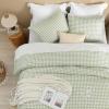 imageAndency Grey Queen Comforter Set 3 Pieces Grey White Buffalo Check Plaid Bedding Comforter ampamp Sets Light Gray Soft Lightweight Fluffy All Season Bed Set13  Gingham  Sage