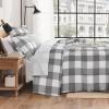 imageAndency Grey Queen Comforter Set 3 Pieces Grey White Buffalo Check Plaid Bedding Comforter ampamp Sets Light Gray Soft Lightweight Fluffy All Season Bed Set14  Buffalo Plaid  Gray