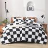 imageAndency Grey Queen Comforter Set 3 Pieces Grey White Buffalo Check Plaid Bedding Comforter ampamp Sets Light Gray Soft Lightweight Fluffy All Season Bed Set01  Checkered  Black White