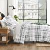 imageAndency Grey Queen Comforter Set 3 Pieces Grey White Buffalo Check Plaid Bedding Comforter ampamp Sets Light Gray Soft Lightweight Fluffy All Season Bed Set09  Plaid  Green White