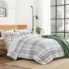 imageAndency Grey Queen Comforter Set 3 Pieces Grey White Buffalo Check Plaid Bedding Comforter ampamp Sets Light Gray Soft Lightweight Fluffy All Season Bed Set09  Plaid  Green White