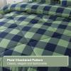 imageAndency Grey Queen Comforter Set 3 Pieces Grey White Buffalo Check Plaid Bedding Comforter ampamp Sets Light Gray Soft Lightweight Fluffy All Season Bed Set15  Buffalo Plaid  Green Navy