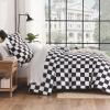imageAndency Grey Queen Comforter Set 3 Pieces Grey White Buffalo Check Plaid Bedding Comforter ampamp Sets Light Gray Soft Lightweight Fluffy All Season Bed Set02  Checkered  Black White