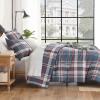 imageAndency Grey Queen Comforter Set 3 Pieces Grey White Buffalo Check Plaid Bedding Comforter ampamp Sets Light Gray Soft Lightweight Fluffy All Season Bed Set11  Plaid  Navy Red