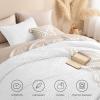 imageAndency King Size Comforter Set Beige 3 Pieces Boho King Bedding Comforter Set Cream All Season Soft Lightweight Tufted Textured Down Alternative Comforter Fluffy Bed Set02  White