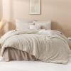 imageAndency King Size Comforter Set Beige 3 Pieces Boho King Bedding Comforter Set Cream All Season Soft Lightweight Tufted Textured Down Alternative Comforter Fluffy Bed Set08  Oatmeal