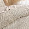imageAndency King Size Comforter Set Beige 3 Pieces Boho King Bedding Comforter Set Cream All Season Soft Lightweight Tufted Textured Down Alternative Comforter Fluffy Bed Set08  Oatmeal