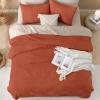 imageAndency King Size Comforter Set Beige 3 Pieces Boho King Bedding Comforter Set Cream All Season Soft Lightweight Tufted Textured Down Alternative Comforter Fluffy Bed Set04  Terracotta