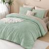 imageAndency King Size Comforter Set Beige 3 Pieces Boho King Bedding Comforter Set Cream All Season Soft Lightweight Tufted Textured Down Alternative Comforter Fluffy Bed Set05  Sage Green