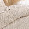 imageAndency King Size Comforter Set Beige 3 Pieces Boho King Bedding Comforter Set Cream All Season Soft Lightweight Tufted Textured Down Alternative Comforter Fluffy Bed Set06  Khaki