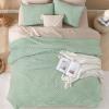imageAndency King Size Comforter Set Beige 3 Pieces Boho King Bedding Comforter Set Cream All Season Soft Lightweight Tufted Textured Down Alternative Comforter Fluffy Bed Set05  Sage Green