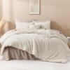 imageAndency King Size Comforter Set Beige 3 Pieces Boho King Bedding Comforter Set Cream All Season Soft Lightweight Tufted Textured Down Alternative Comforter Fluffy Bed Set01  Beige
