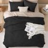 imageAndency King Size Comforter Set Beige 3 Pieces Boho King Bedding Comforter Set Cream All Season Soft Lightweight Tufted Textured Down Alternative Comforter Fluffy Bed Set10  Black