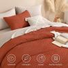 imageAndency King Size Comforter Set Beige 3 Pieces Boho King Bedding Comforter Set Cream All Season Soft Lightweight Tufted Textured Down Alternative Comforter Fluffy Bed Set04  Terracotta