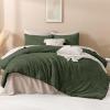 imageAndency King Size Comforter Set Beige 3 Pieces Boho King Bedding Comforter Set Cream All Season Soft Lightweight Tufted Textured Down Alternative Comforter Fluffy Bed Set09  Olive Green