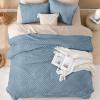 imageAndency King Size Comforter Set Beige 3 Pieces Boho King Bedding Comforter Set Cream All Season Soft Lightweight Tufted Textured Down Alternative Comforter Fluffy Bed Set11  Grayish Blue
