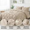 imageAndency White Queen Comforter Set90x90Inch 3 Pieces Cute Pinch Pleat Bedding Comforters ampamp Sets for Queen Bed Soft Lightweight Fluffy Down Alternative All Season Bed SetKhaki