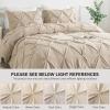 imageAndency White Queen Comforter Set90x90Inch 3 Pieces Cute Pinch Pleat Bedding Comforters ampamp Sets for Queen Bed Soft Lightweight Fluffy Down Alternative All Season Bed SetKhaki