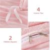 imageAndency White Fluffy California King Duvet Cover Striped Plush Microfiber Fleece Comforter Cover UltraSoft Lightweight Bed Set 3 Piece Warm Faux Fur Bedding for All Season TwoWay ZipperPink  No Comforter