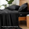 imageAndency Brown Sheets Queen Set 4 Pieces Super Soft Sheets for Queen Size Bed Microfiber Queen Sheet Set Deep Pocket Up to 16quot Hotel Luxury Breathable ampamp Cooling Bedding Sheets ampamp PillowcasesBlack