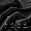 imageAndency Brown Sheets Queen Set 4 Pieces Super Soft Sheets for Queen Size Bed Microfiber Queen Sheet Set Deep Pocket Up to 16quot Hotel Luxury Breathable ampamp Cooling Bedding Sheets ampamp PillowcasesBlack