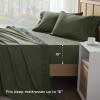 imageAndency Brown Sheets Queen Set 4 Pieces Super Soft Sheets for Queen Size Bed Microfiber Queen Sheet Set Deep Pocket Up to 16quot Hotel Luxury Breathable ampamp Cooling Bedding Sheets ampamp PillowcasesOlive Green