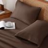 imageAndency Brown Sheets Queen Set 4 Pieces Super Soft Sheets for Queen Size Bed Microfiber Queen Sheet Set Deep Pocket Up to 16quot Hotel Luxury Breathable ampamp Cooling Bedding Sheets ampamp PillowcasesBrown