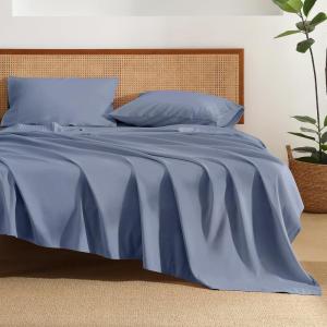 imageAndency Brown Sheets Queen Set 4 Pieces Super Soft Sheets for Queen Size Bed Microfiber Queen Sheet Set Deep Pocket Up to 16quot Hotel Luxury Breathable ampamp Cooling Bedding Sheets ampamp PillowcasesBluish Grey