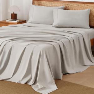 imageAndency Brown Sheets Queen Set 4 Pieces Super Soft Sheets for Queen Size Bed Microfiber Queen Sheet Set Deep Pocket Up to 16quot Hotel Luxury Breathable ampamp Cooling Bedding Sheets ampamp PillowcasesLinen