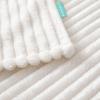 imageAndency Cream White Throw Blanket Striped Design Fleece Flannel Velvet Decorative Bed Blanket for Children Ultra Soft Cozy Warm Fluffy Plush Blankets for Bed Sofa Living Room Throw 50 x 60