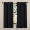 imageAndency Blackout Curtains amp Drapes for Bedrooms and Living Rooms Thermal Window Treatments with Grommets for Room Darkening 2 Panels Black 42 x 68 Inches