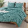 imageAndency Burnt Orange King Size Comforter Boho Terracotta Soft Warm Bedding Comforter Sets for King Bed 3 Pieces Rust Chevron Tufted Aesthetic Microfiber Lightweight Comforter Set22  Grayish Teal