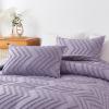 imageAndency Burnt Orange King Size Comforter Boho Terracotta Soft Warm Bedding Comforter Sets for King Bed 3 Pieces Rust Chevron Tufted Aesthetic Microfiber Lightweight Comforter Set21  Purple