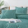 imageAndency Burnt Orange King Size Comforter Boho Terracotta Soft Warm Bedding Comforter Sets for King Bed 3 Pieces Rust Chevron Tufted Aesthetic Microfiber Lightweight Comforter Set22  Grayish Teal